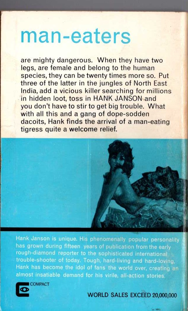 Hank Janson  CATCH ME A RENEGADE magnified rear book cover image