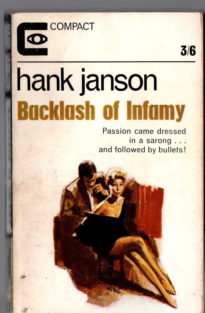 Hank Janson  BACKLASH OF INFAMY front book cover image