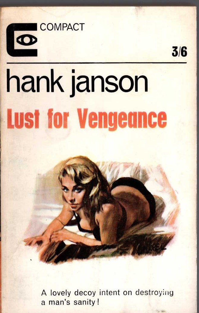 Hank Janson  LUST FOR VENGEANCE front book cover image