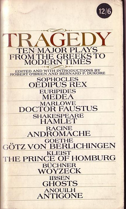 Various-Playwrights   TRAGEDY (Ten Major Plays) front book cover image
