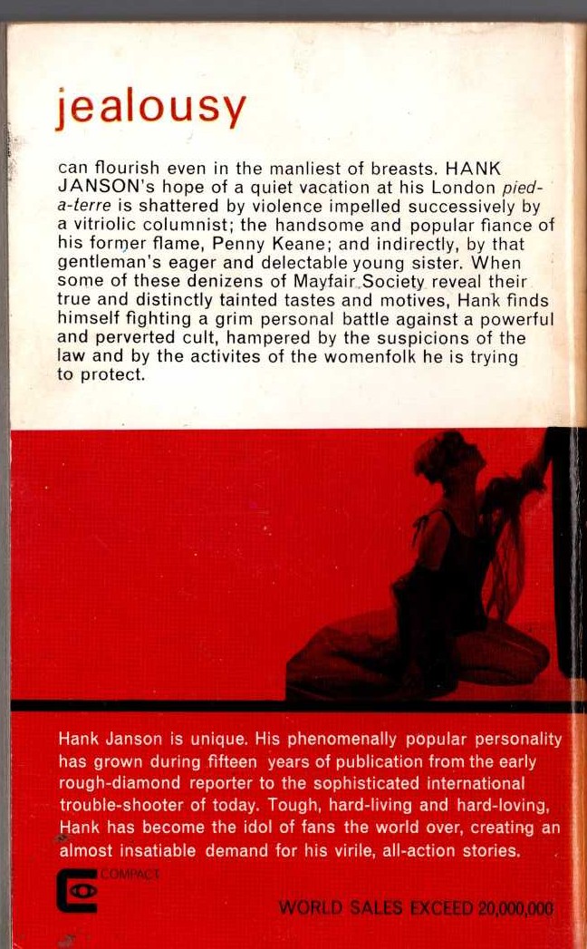 Hank Janson  MAYFAIR SLAYRIDE magnified rear book cover image