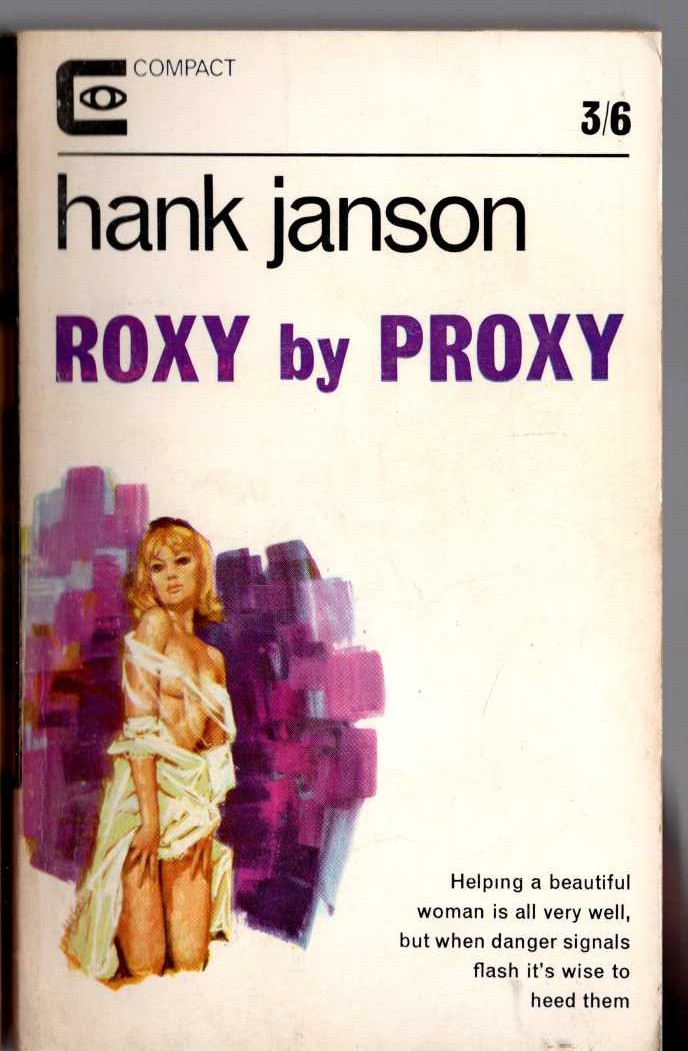 Hank Janson  ROXY BY PROXY front book cover image