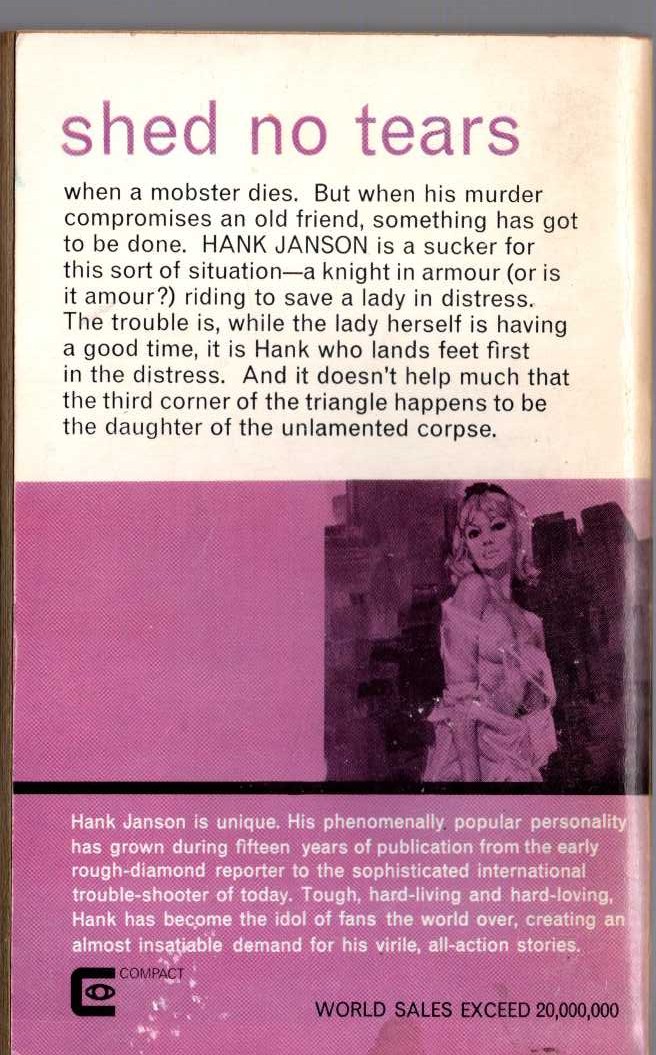 Hank Janson  ROXY BY PROXY magnified rear book cover image