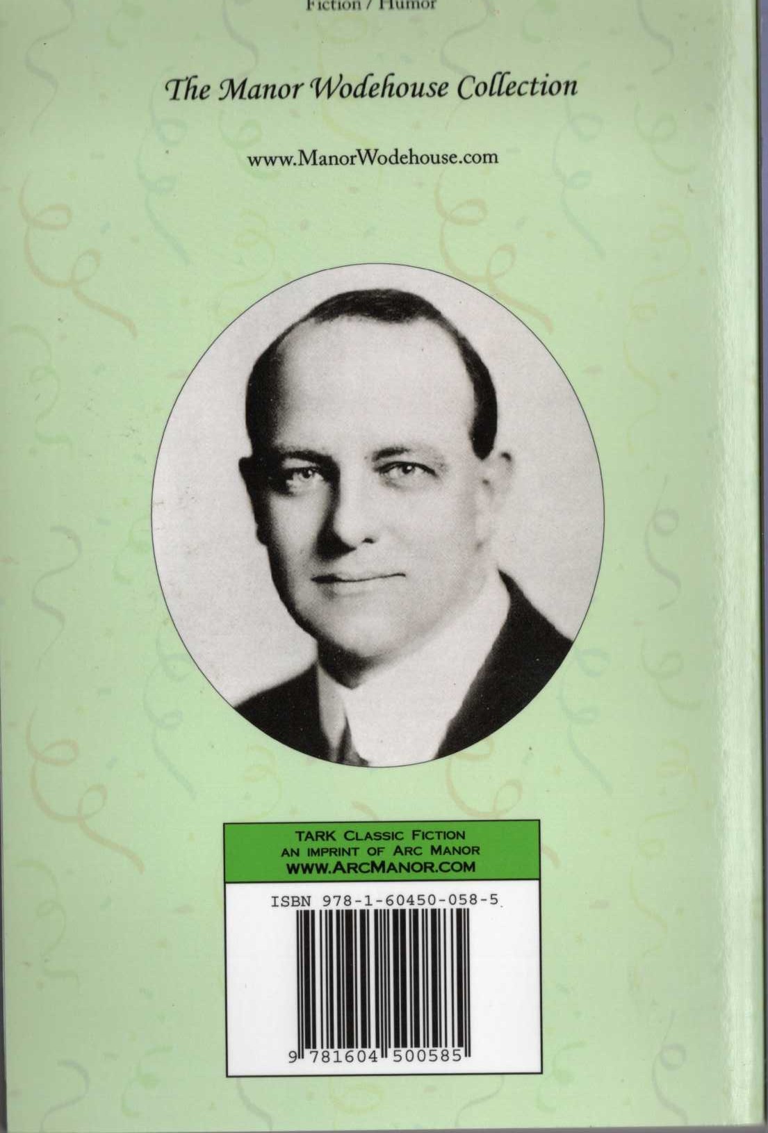 P.G. Wodehouse  THE GIRL ON THE BOAT magnified rear book cover image