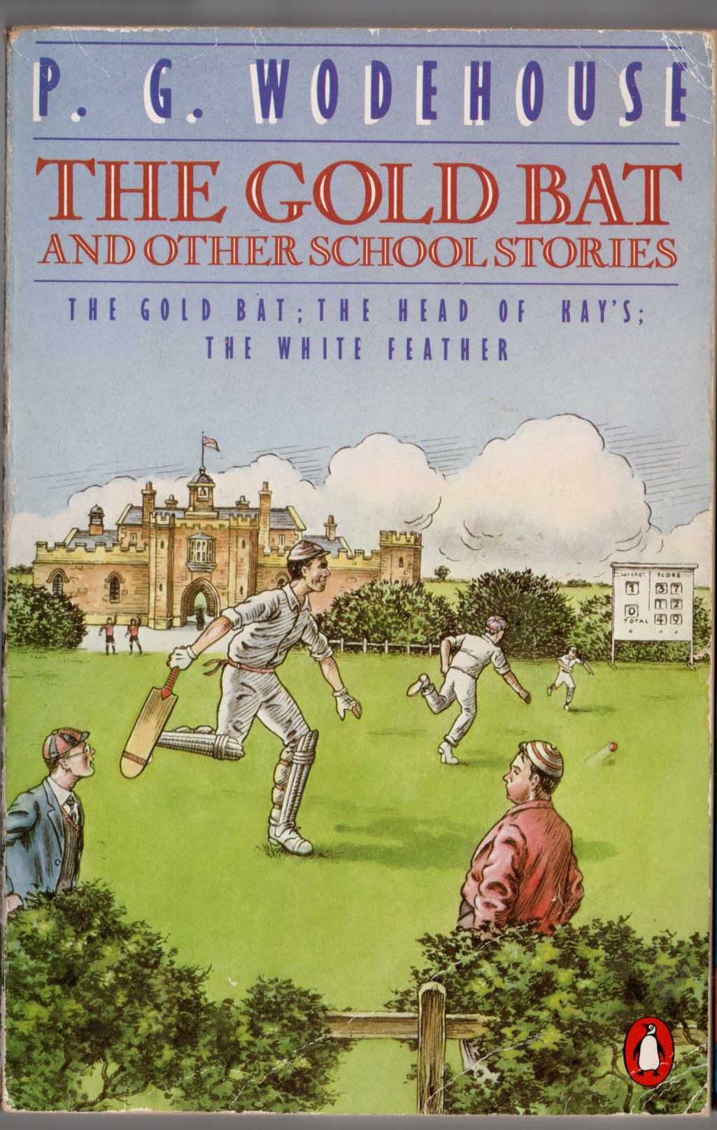 P.G. Wodehouse  THE GOLD BAT and Other School Stories front book cover image