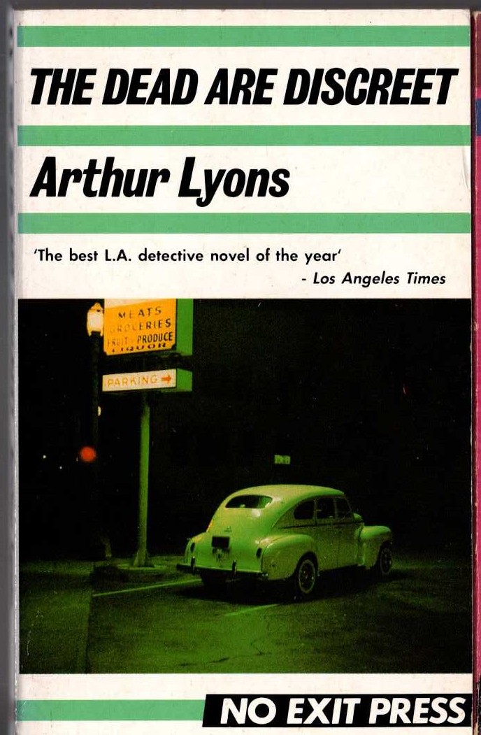 Arthur Lyons  THE DEAD ARE DISCREET front book cover image