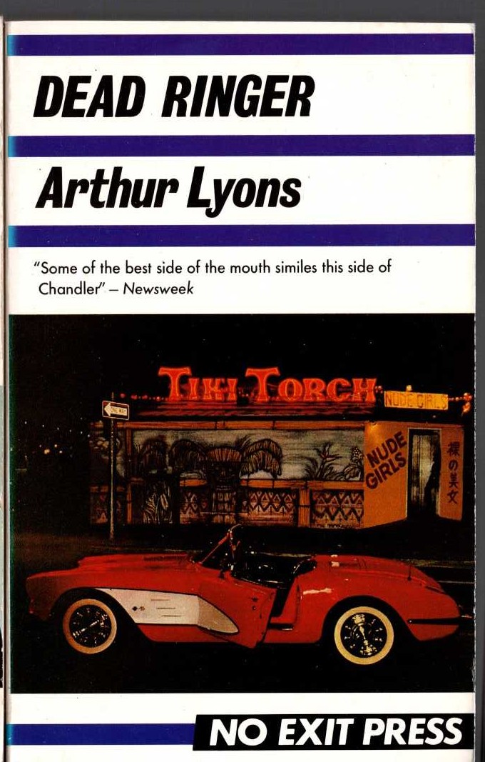 Arthur Lyons  DEAD RINGER front book cover image