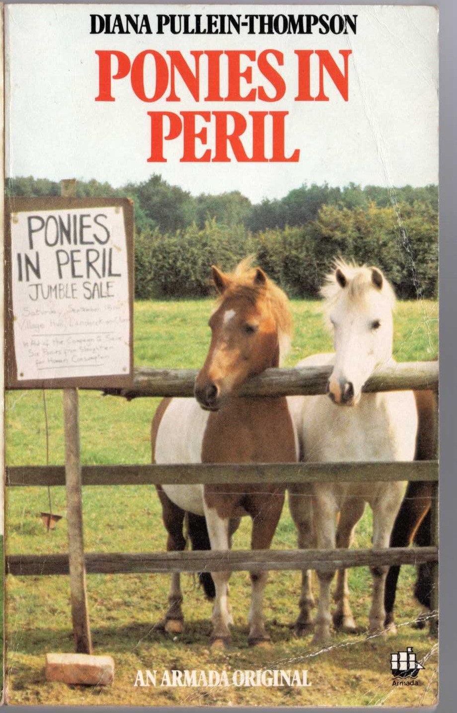 Diana Pullein-Thompson  PONIES IN PERIL front book cover image