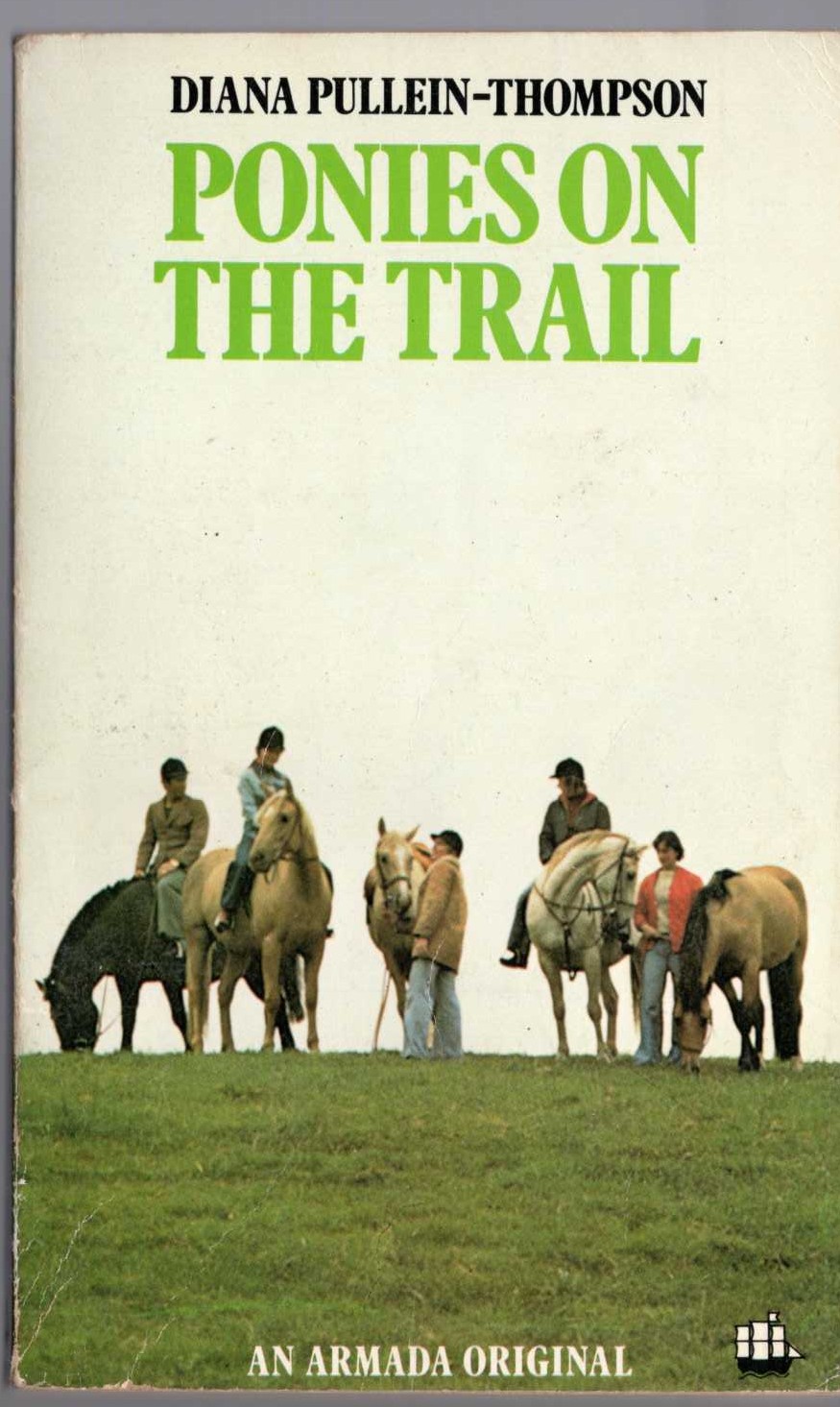 Diana Pullein-Thompson  PONIES ON THE TRAIL front book cover image
