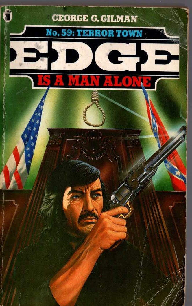 George G. Gilman  EDGE 59: TERROR TOWN front book cover image