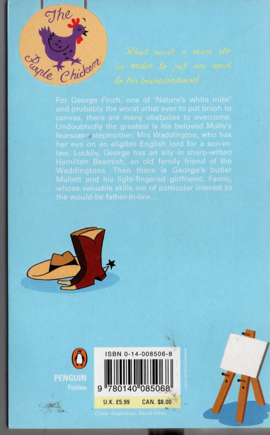 P.G. Wodehouse  THE SMALL BACHELOR magnified rear book cover image