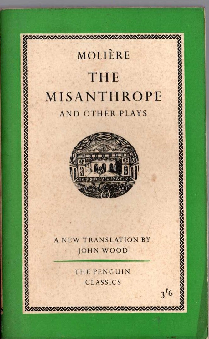Moliere   THE MISANTHROPE and other plays front book cover image