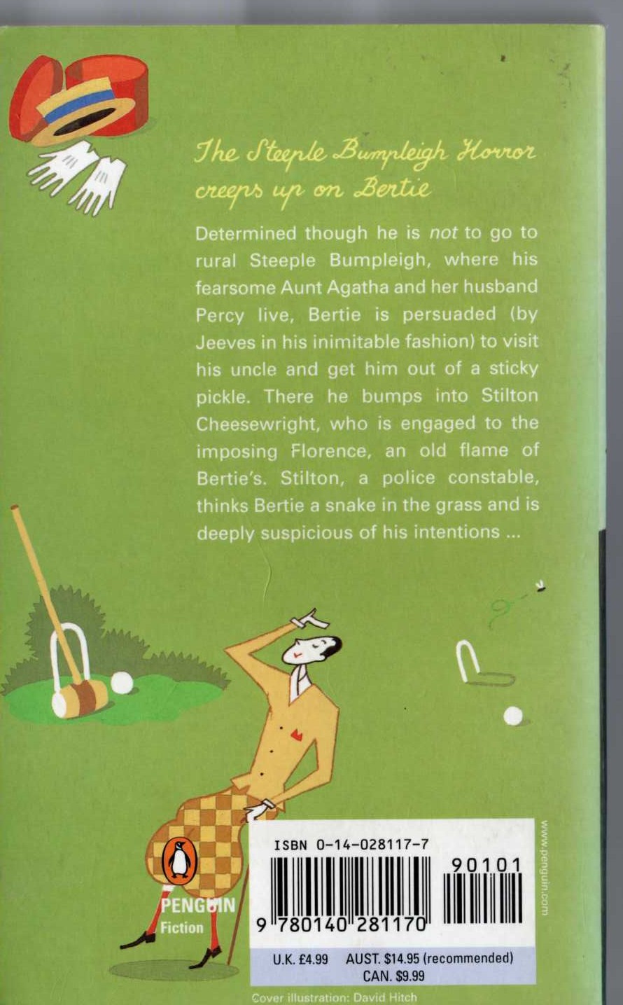 P.G. Wodehouse  JOY IN THE MORNING magnified rear book cover image