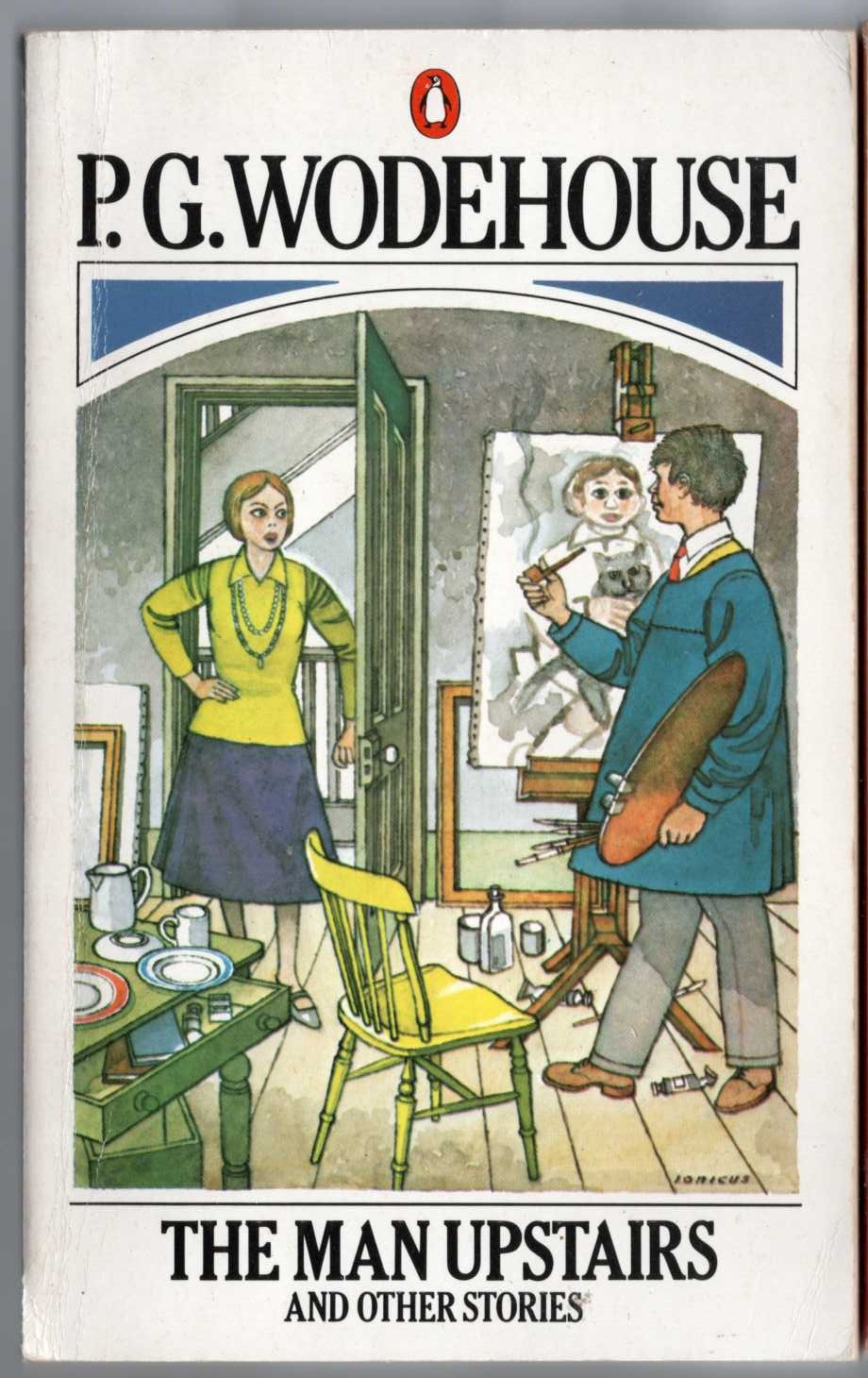 P.G. Wodehouse  THE MAN UPSTAIRS and other stories front book cover image