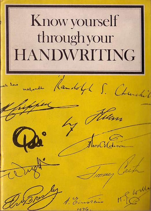 HANDWRITING, Know yourself through your by Jane Paterson front book cover image