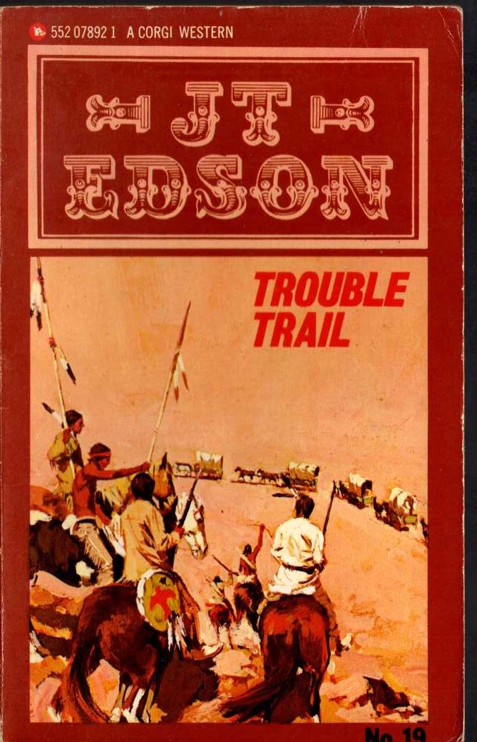 J.T. Edson  TROUBLE TRAIL front book cover image