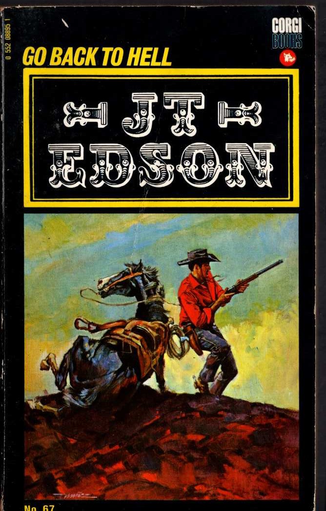 J.T. Edson  GO BACK TO HELL front book cover image