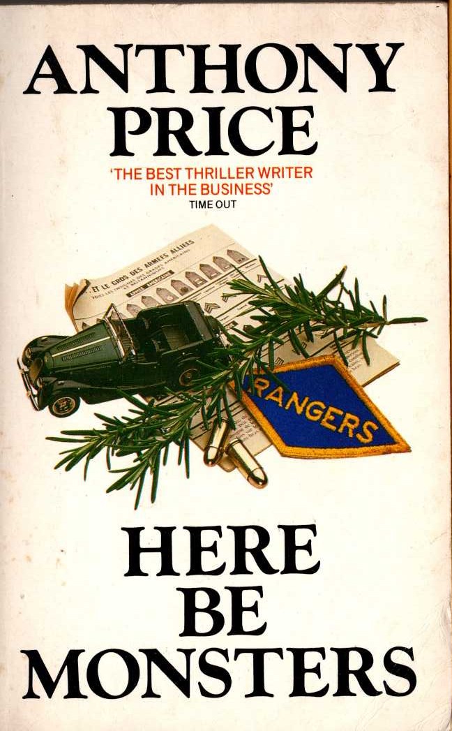 Anthony Price  HERE BE MONSTERS front book cover image