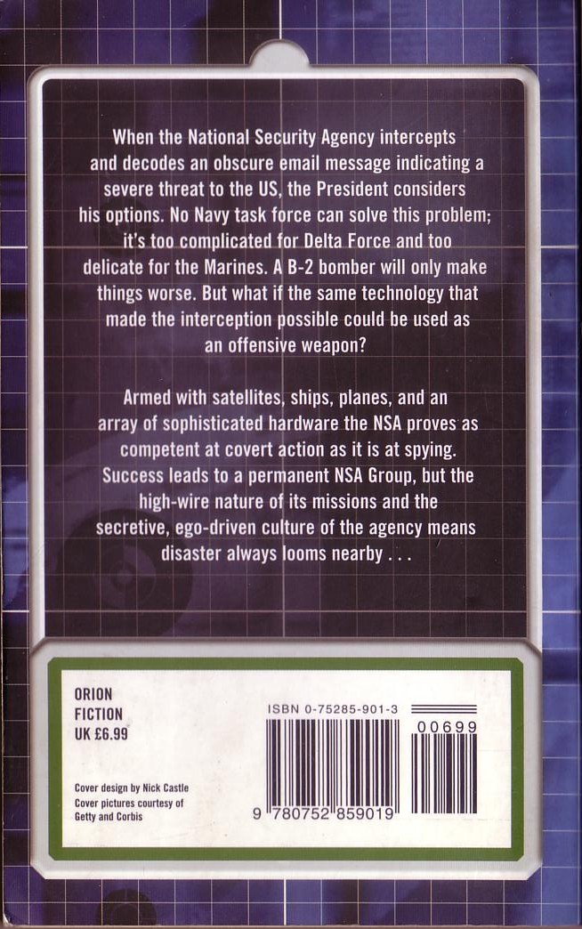 (Stephen Coonts & Jim Defelice) DEEP BLACK magnified rear book cover image