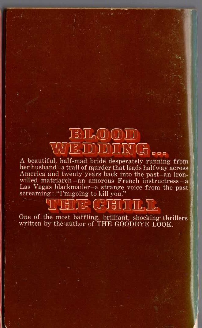 Ross Macdonald  THE CHILL magnified rear book cover image