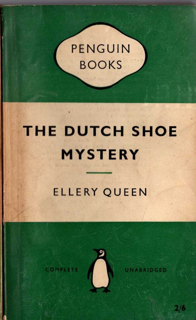 Ellery Queen  THE DUTCH SHOE MYSTERY front book cover image