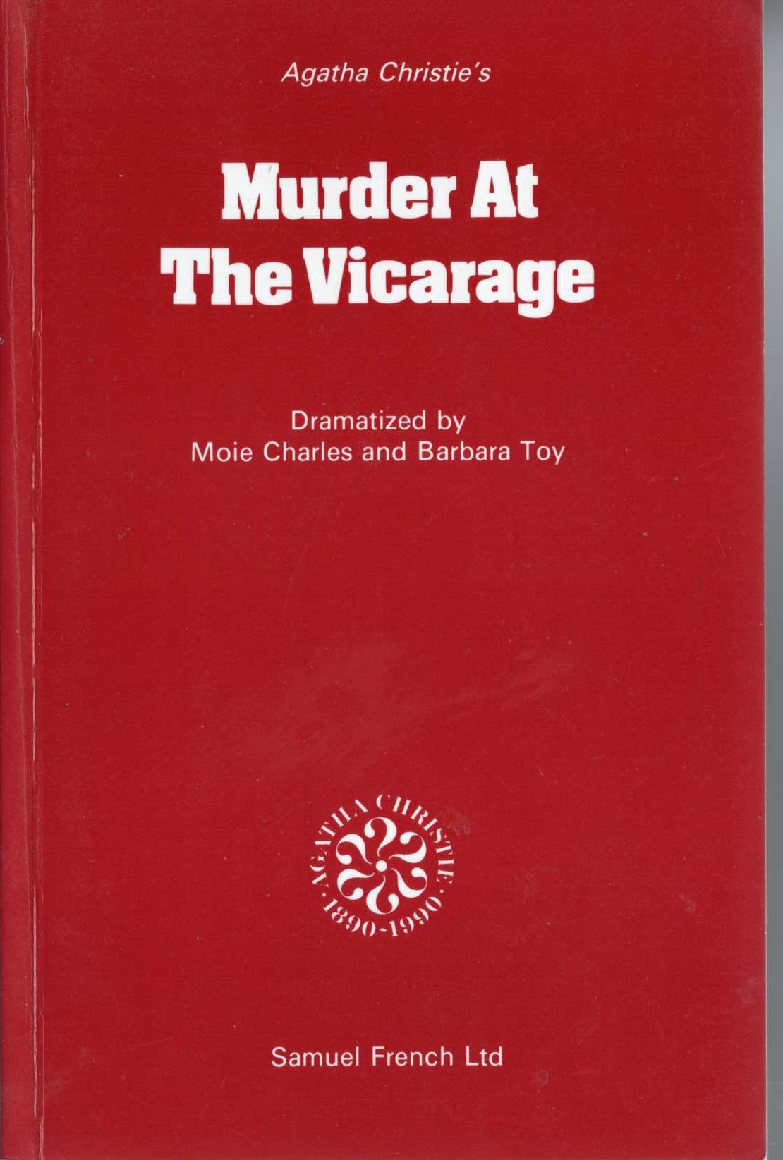 Agatha Christie  MURDER AT THE VICARAGE front book cover image