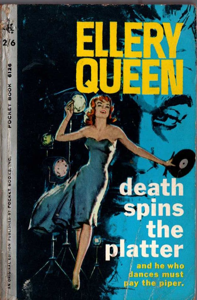 Ellery Queen  DEATH SPINS THE PLATTER front book cover image