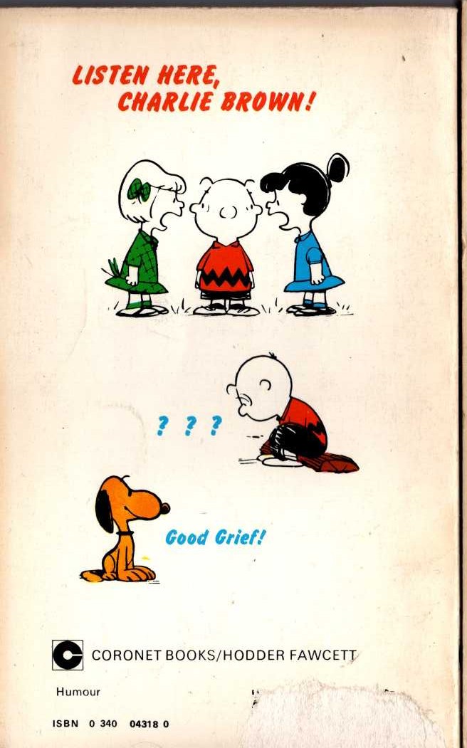 Charles M. Schulz  YOU'RE MY HERO, CHARLIE BROWN magnified rear book cover image