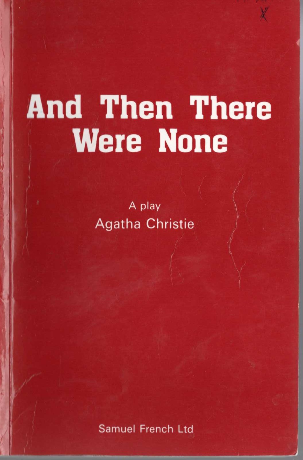 Agatha Christie  AND THEN THERE WERE NONE front book cover image