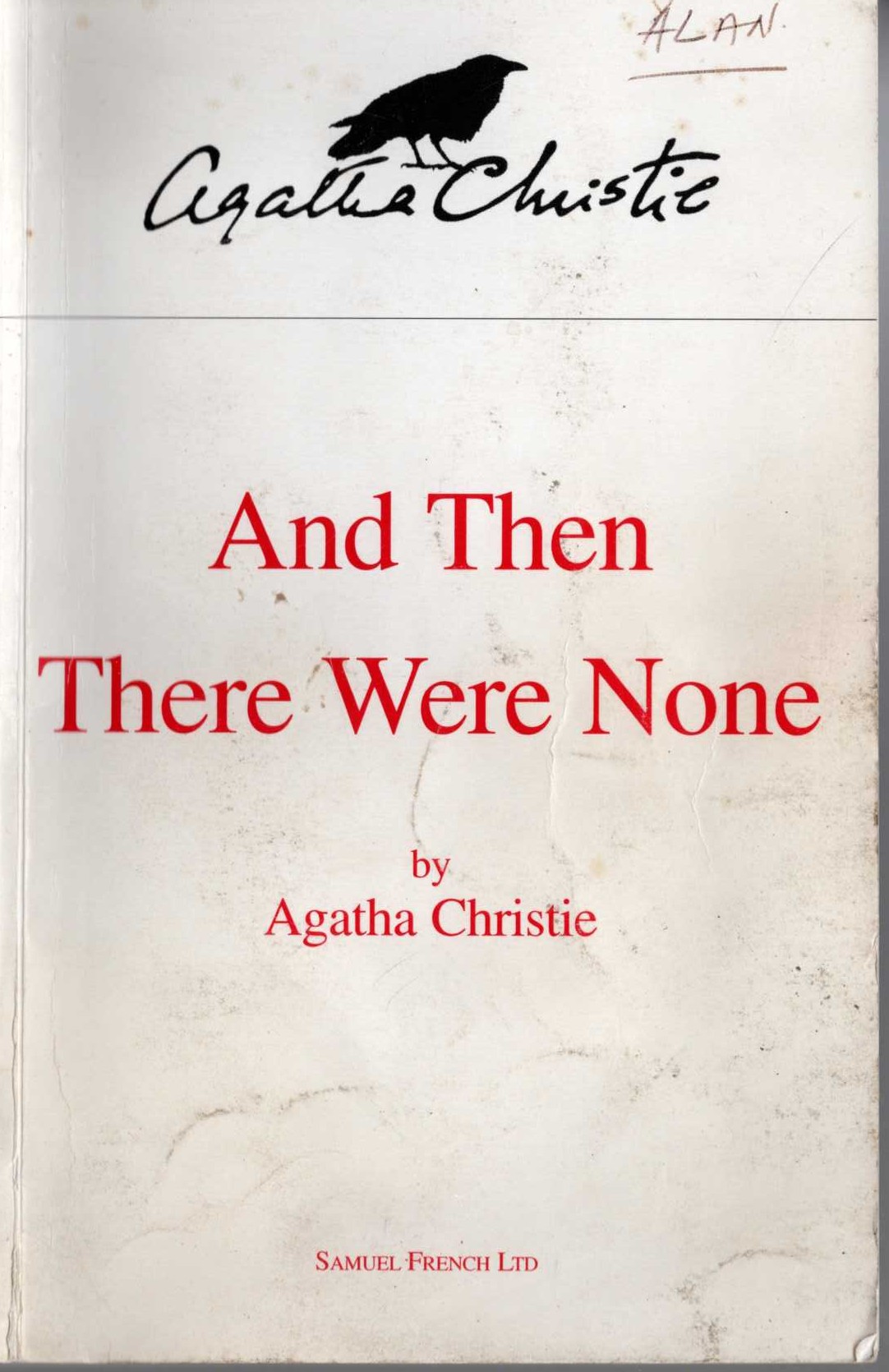 Agatha Christie  AND THEN THERE WERE NONE front book cover image