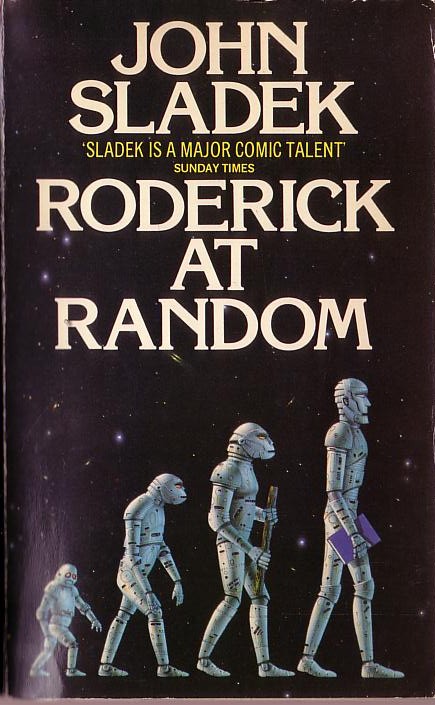 John Sladek  RODERICK AT RANDOM front book cover image
