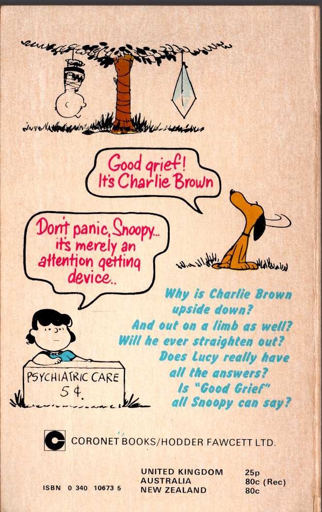 Charles M. Schulz  VERY FUNNY, CHARLIE BROWN magnified rear book cover image