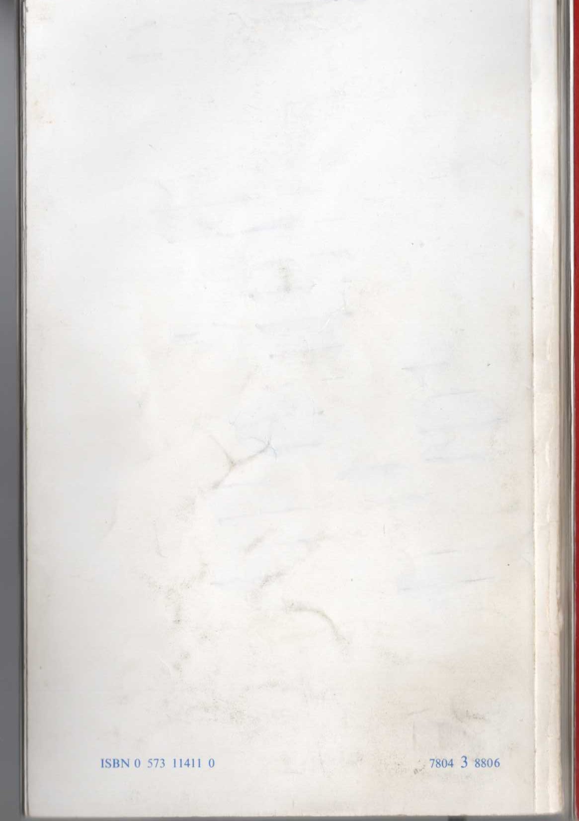 SHUT YOUR EYES AND THINK OF ENGLAND. A Comedy magnified rear book cover image