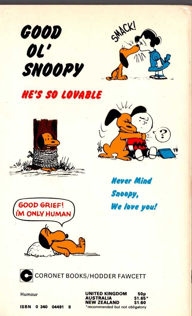 Charles M. Schulz  GOOD OL' SNOOPY magnified rear book cover image