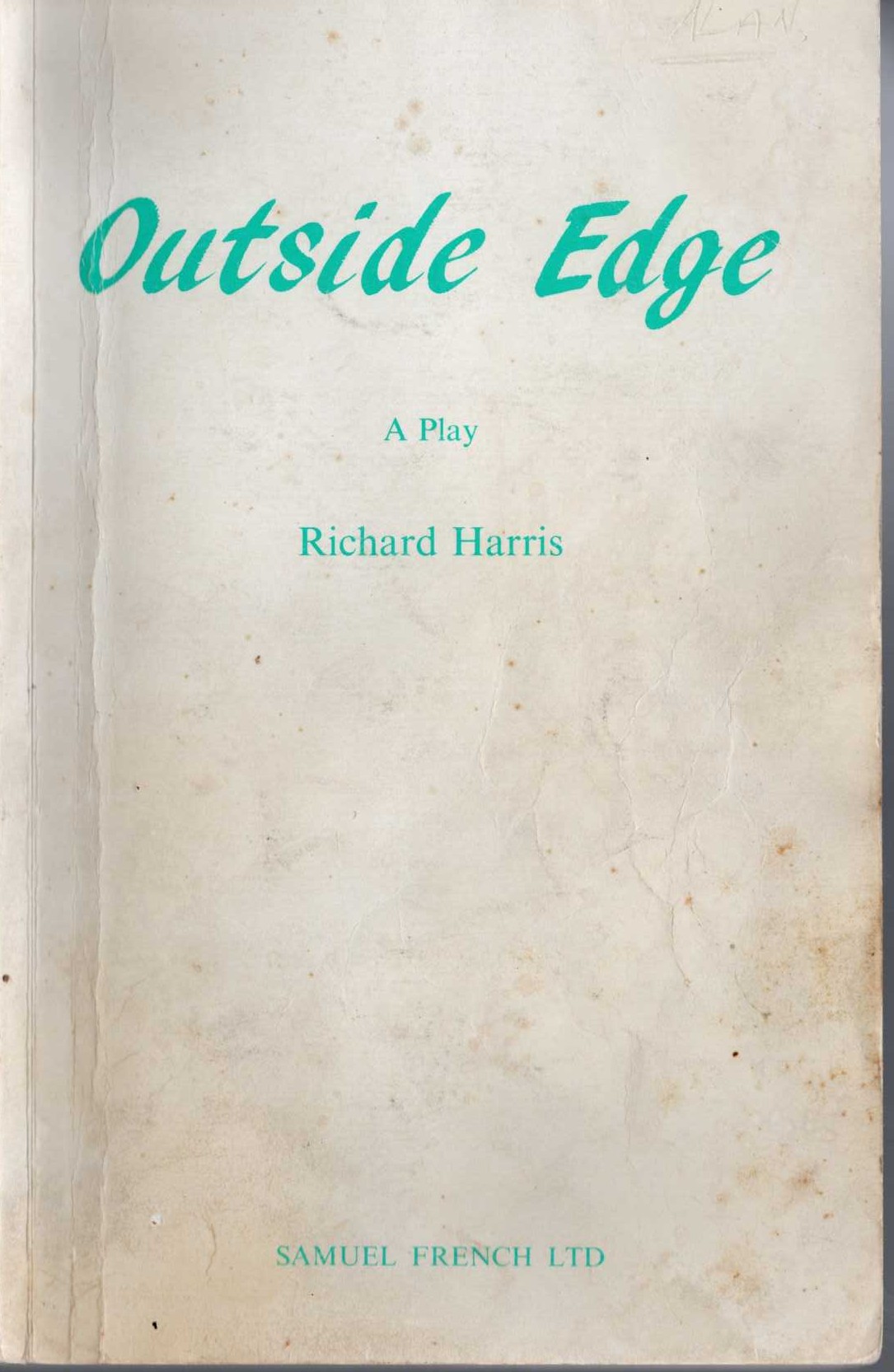Richard Harris  OUTSIDE EDGE. A Play front book cover image