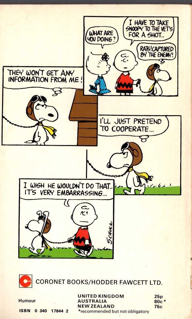 Charles M. Schulz  TAKE IT EASY, CHARLIE BROWN magnified rear book cover image