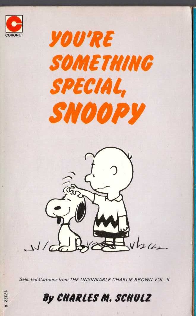 Charles M. Schulz  YOU'RE SOMETHING SPECIAL, SNOOPY front book cover image