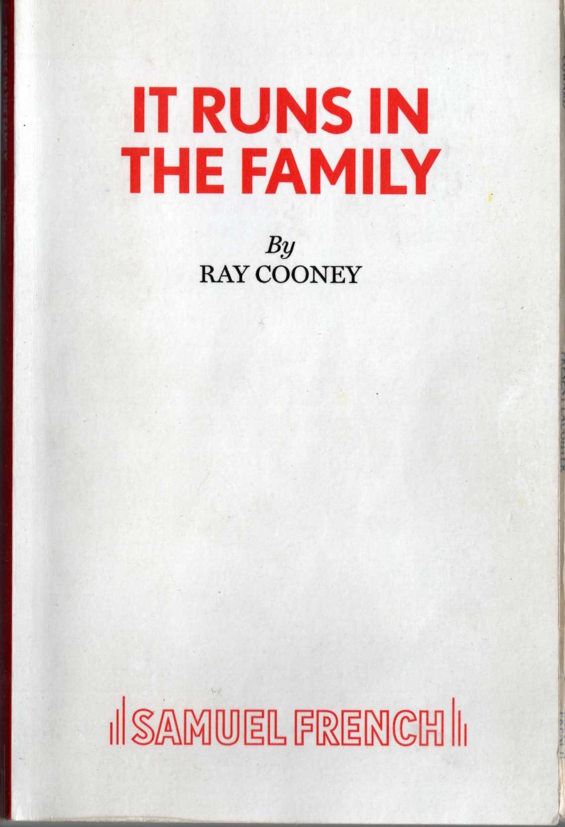 Ray Cooney  IT RUNS IN THE FAMILY front book cover image