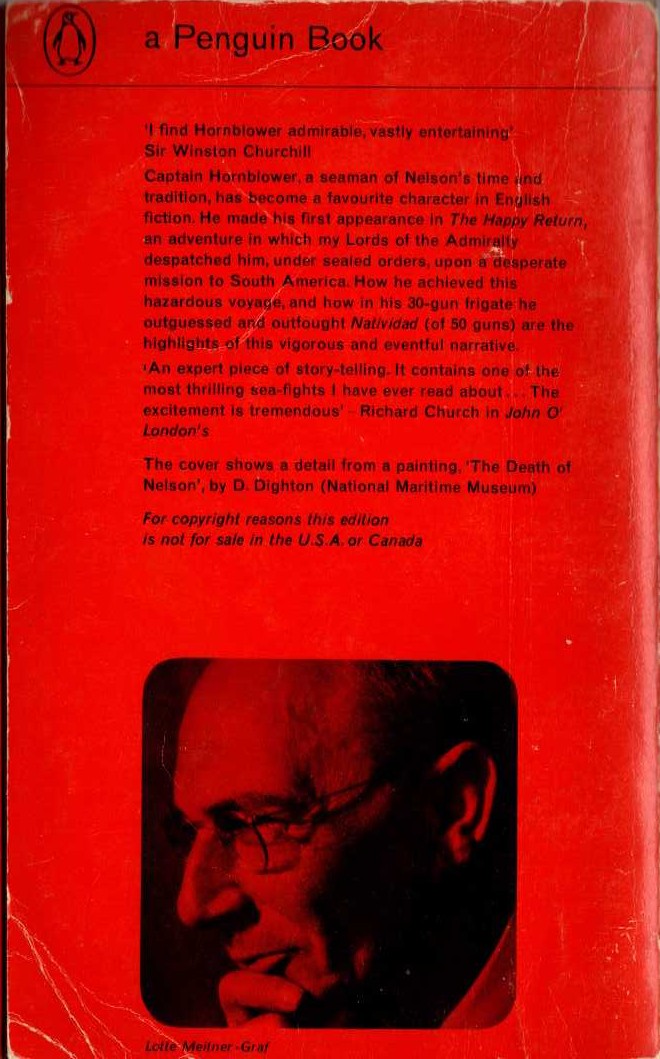 C.S. Forester  THE HAPPY RETURN magnified rear book cover image