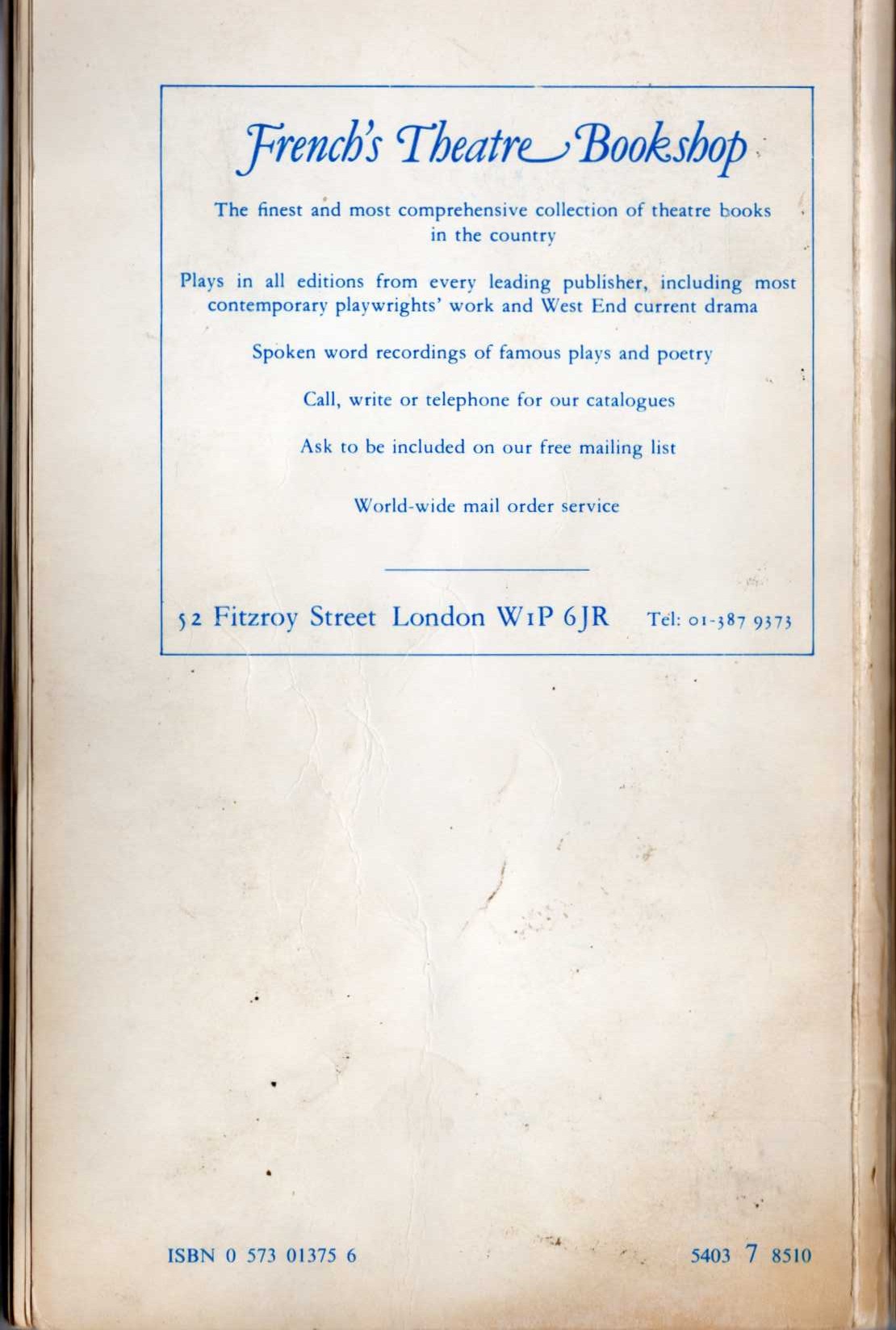 Noel Coward  RELATIVE VALUES. A Play magnified rear book cover image