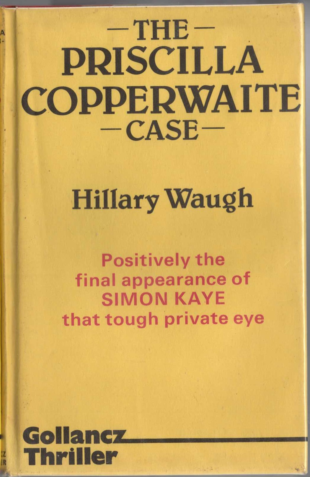 THE PRISCILLA COPPERWAITE CASE front book cover image