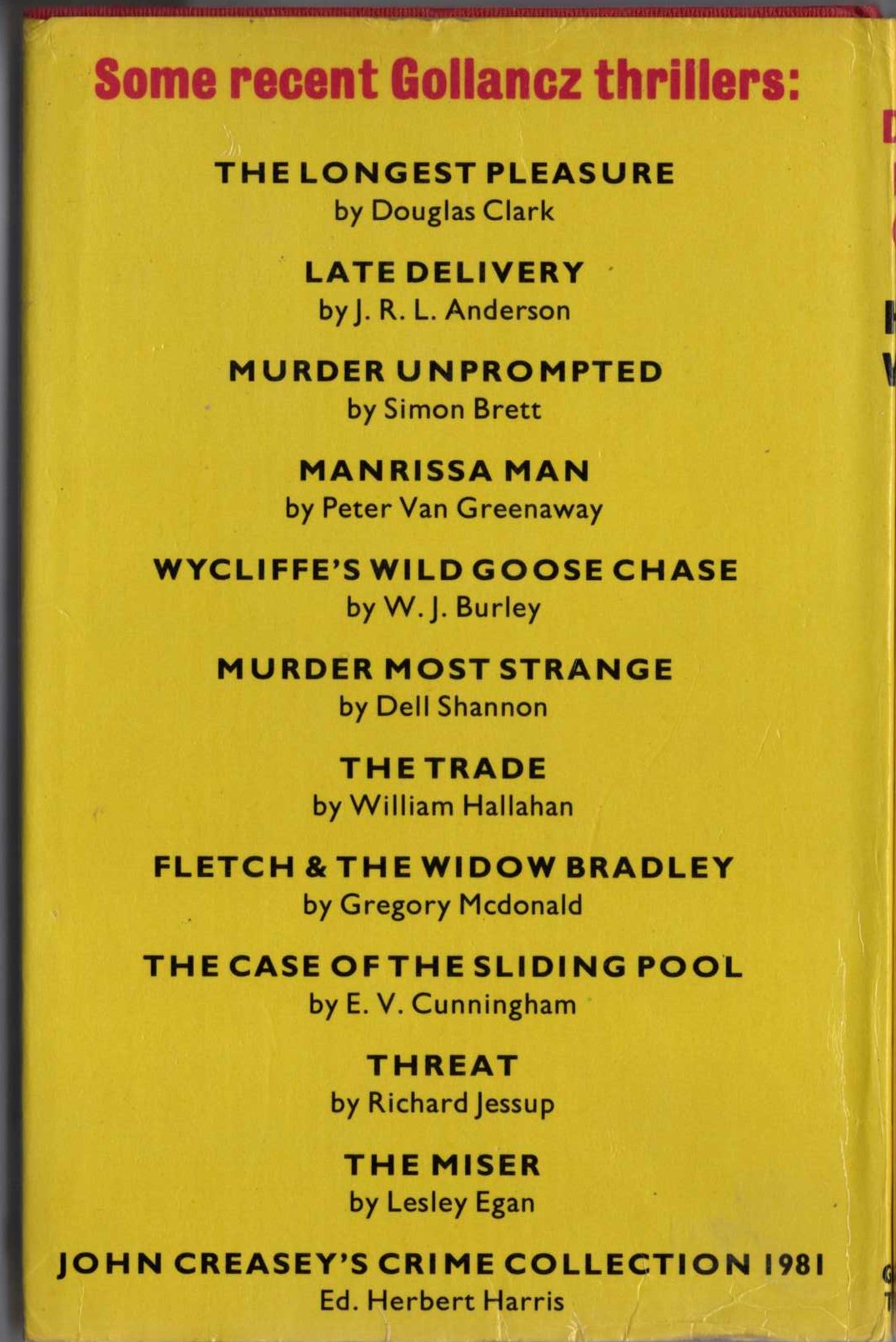 THE DORA RAFE CASE magnified rear book cover image