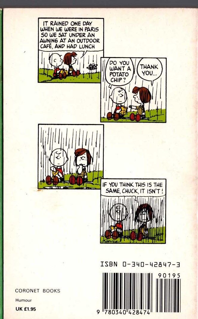 Charles M. Schulz  HOW ROMANTIC, CHARLIE BROWN magnified rear book cover image