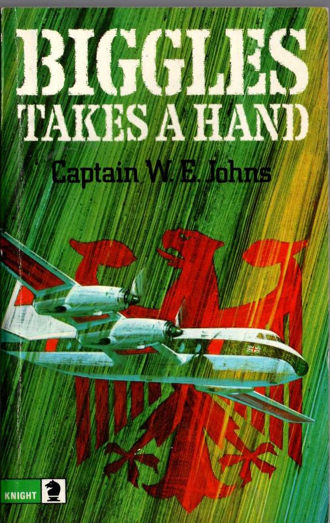 Captain W.E. Johns  BIGGLES TAKES A HAND front book cover image