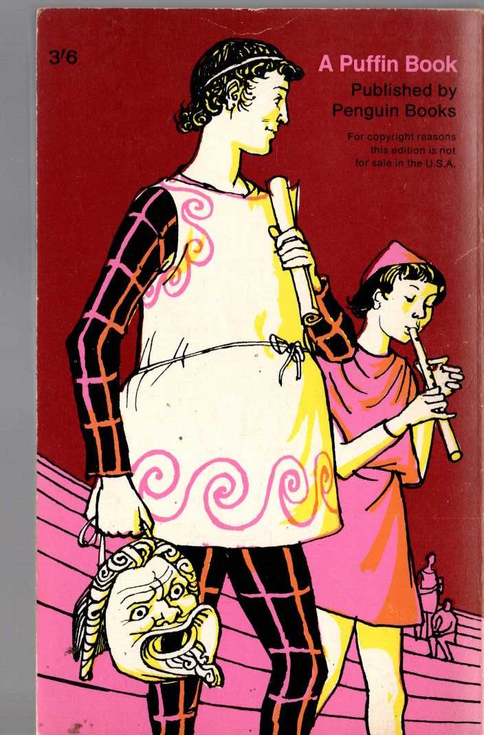 Geoffrey Trease  THE CROWN OF VIOLET magnified rear book cover image