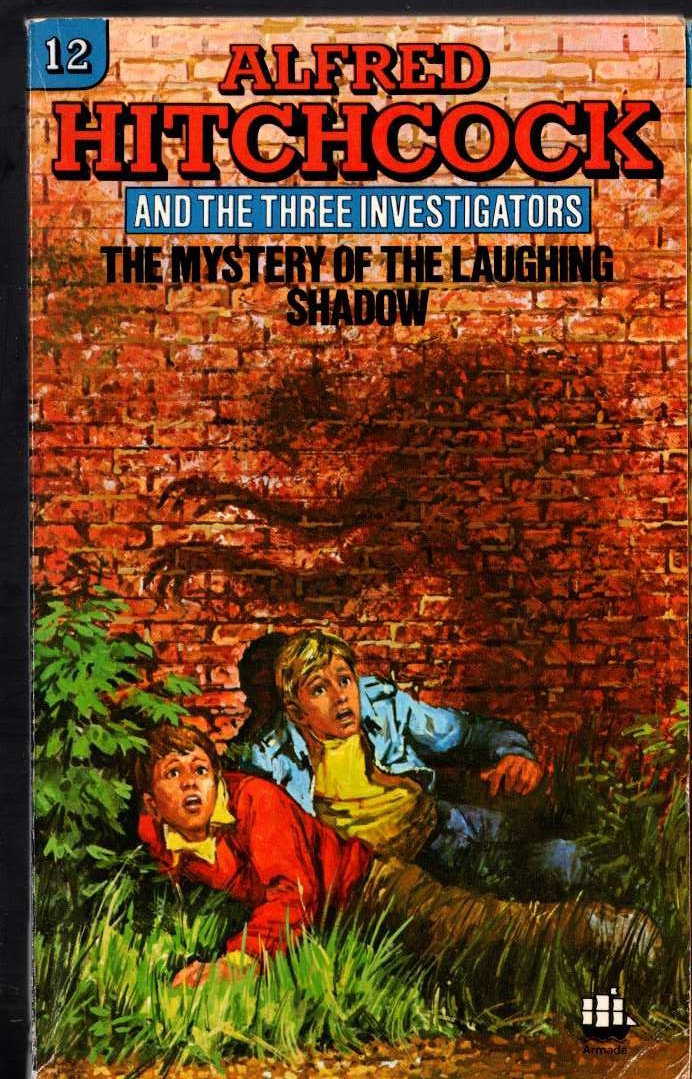 Alfred Hitchcock (introduces_The_Three_Invesitgators) THE MYSTERY OF THE LAUGHING SHADOW front book cover image