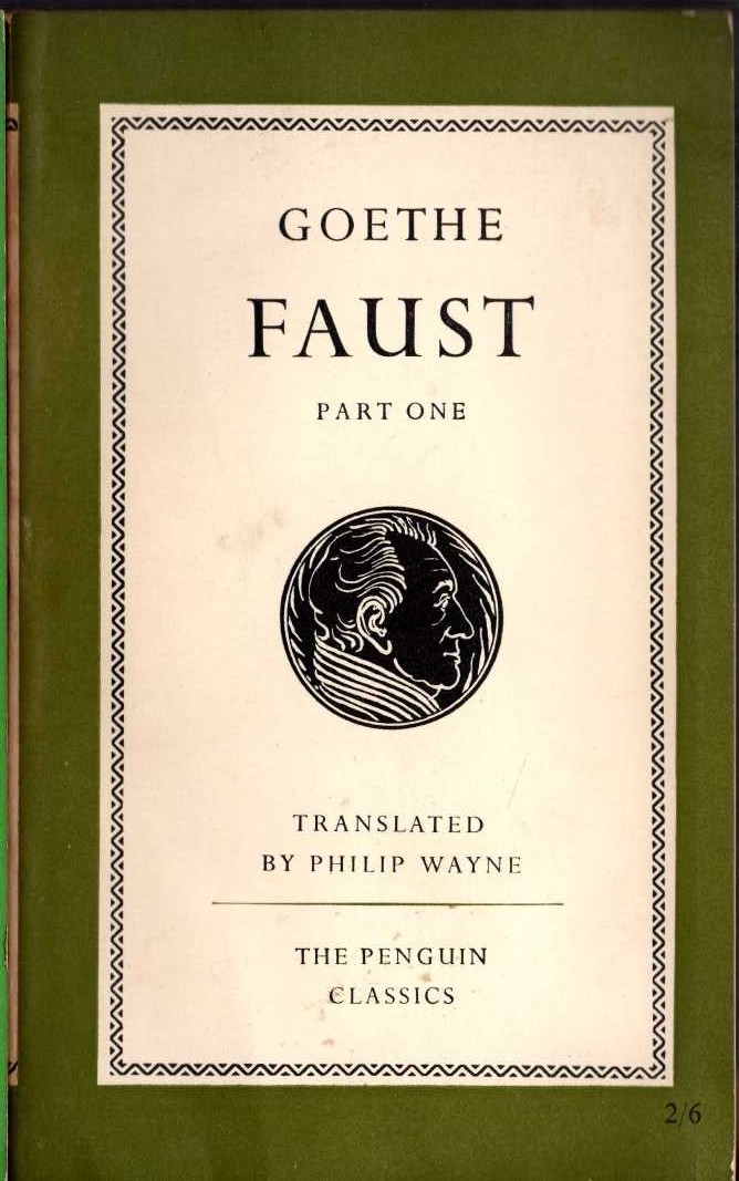 Goethe   FAUST. Part One front book cover image