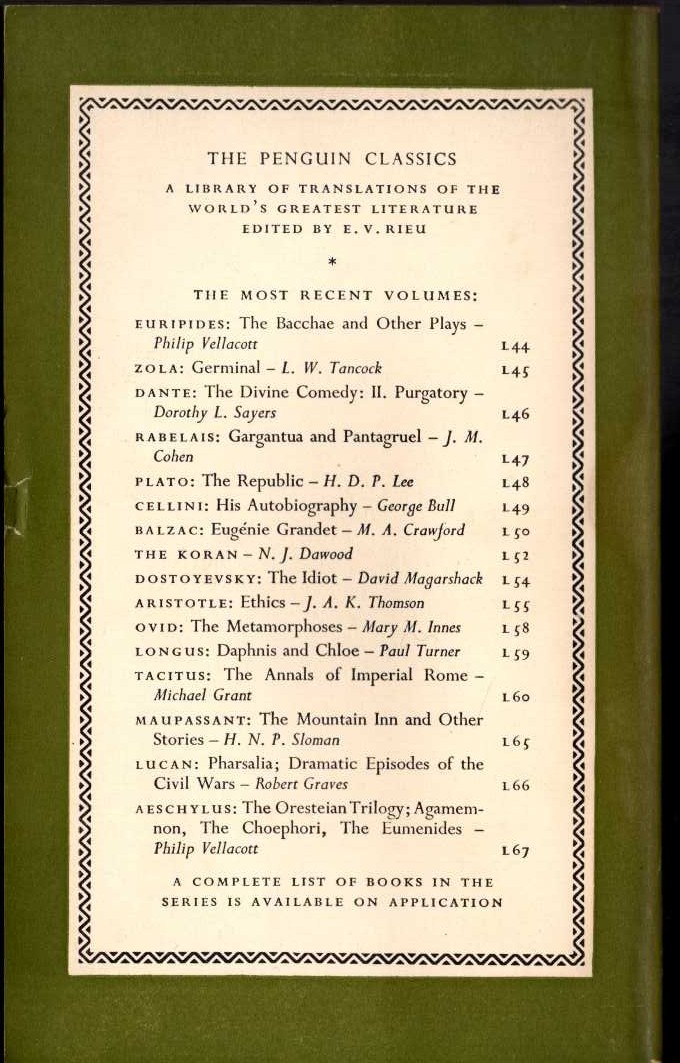Goethe   FAUST. Part One magnified rear book cover image