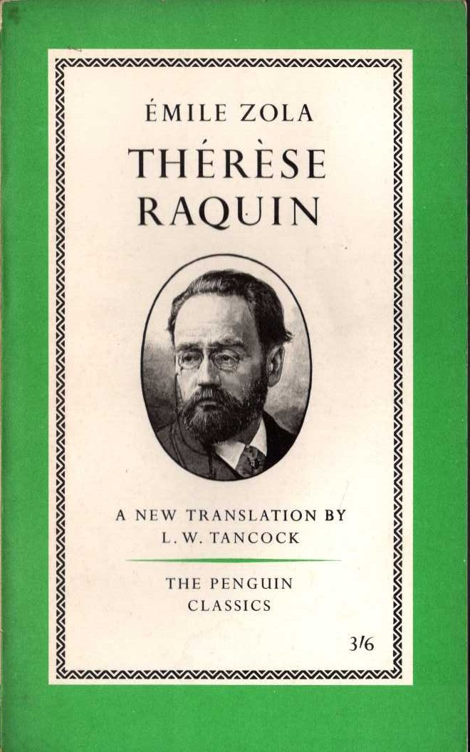Emile Zola  THERESE RAQUIN front book cover image