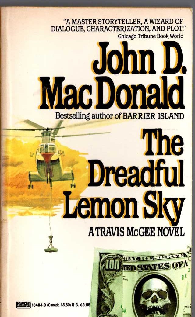 John D. MacDonald  THE DREADFUL LEMON SKY front book cover image